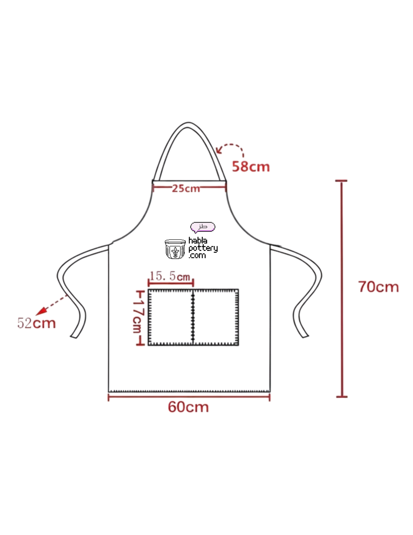 Habla Pottery Apron