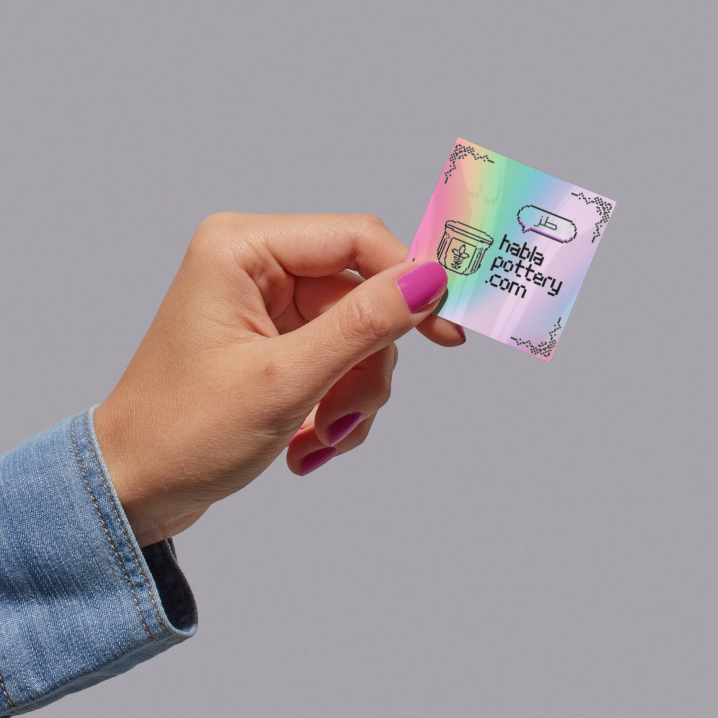 Holographic Habla Sticker
