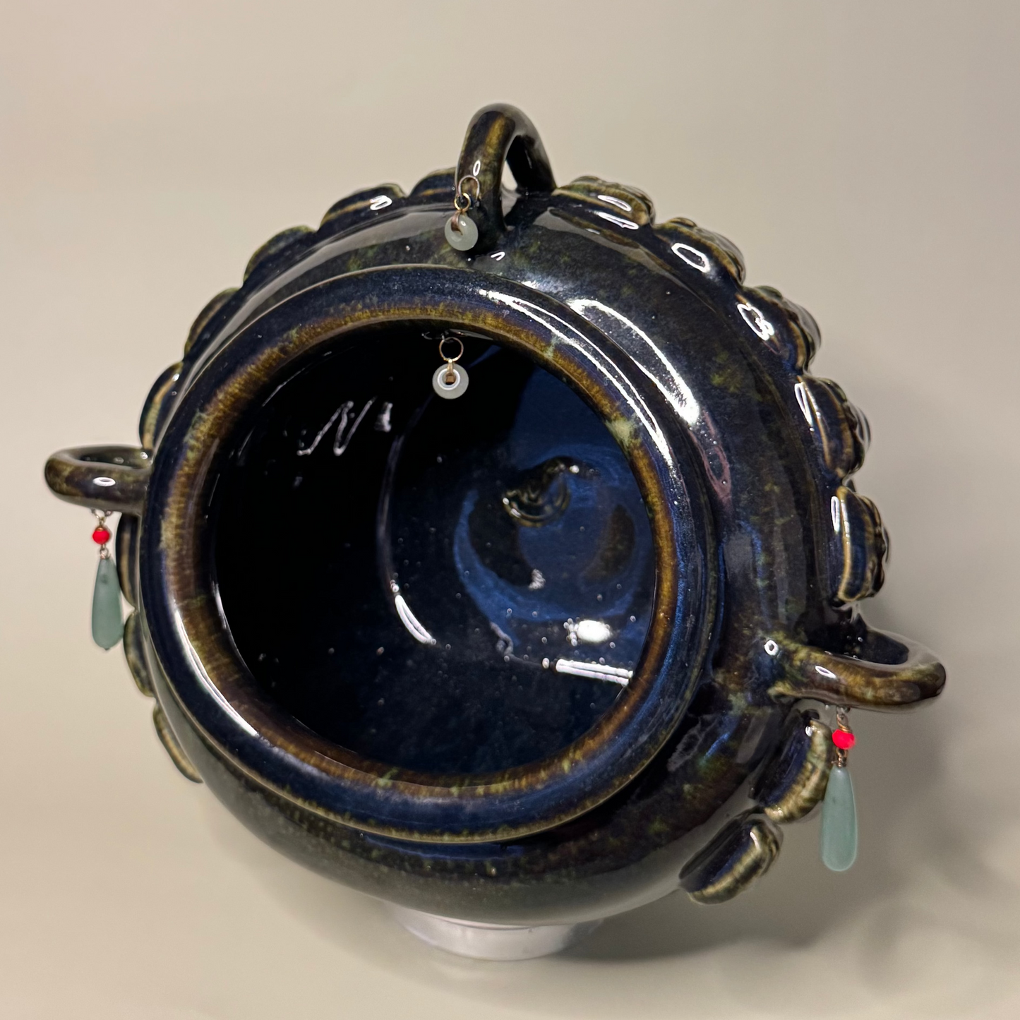 Jaded vase