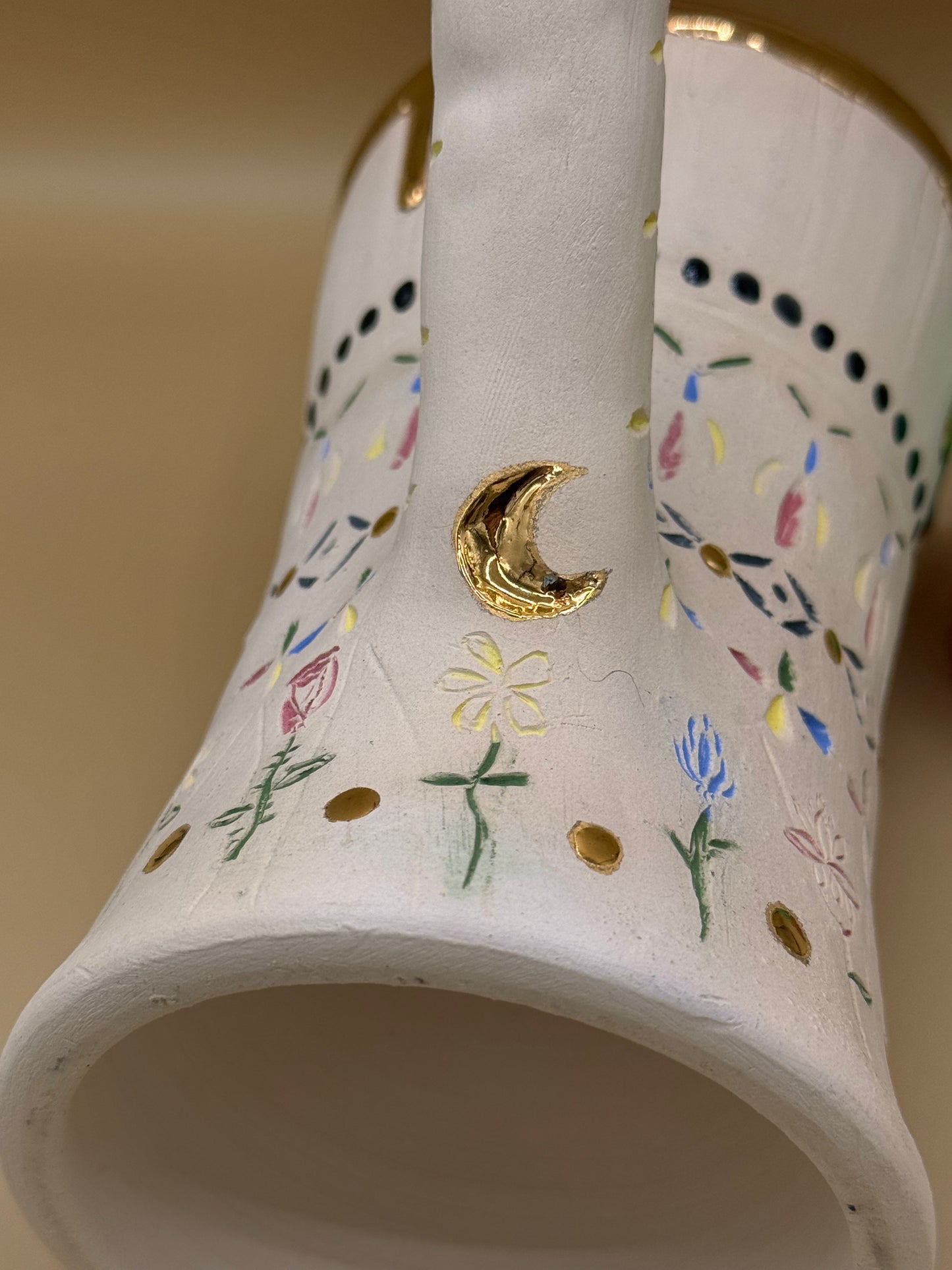 Floral dripping gold mabkhara