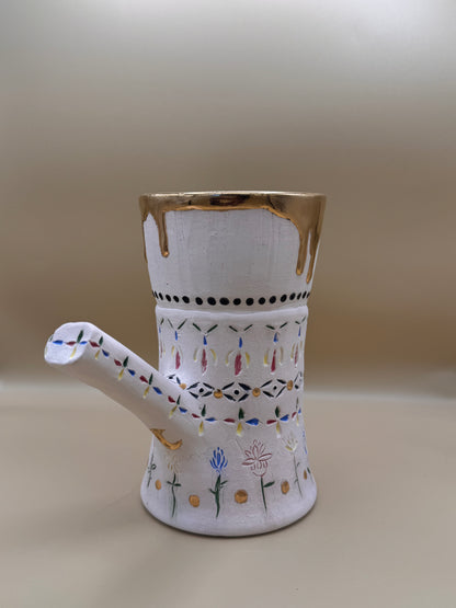 Floral dripping gold mabkhara